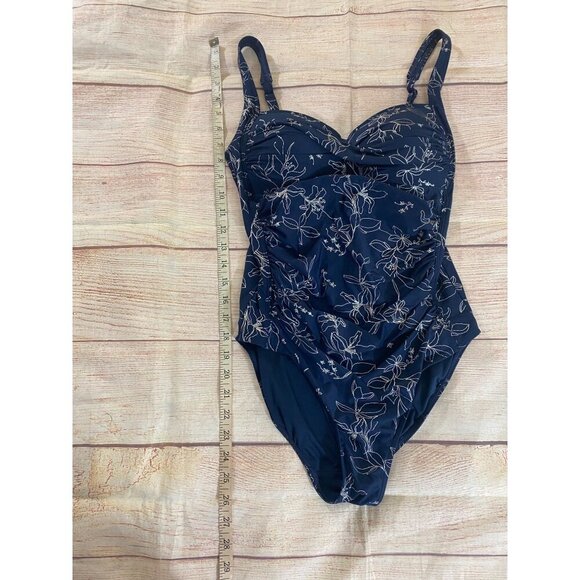 Nip Tuck Swimwear Women's Garden Line Foil Twist Swimsuit - 8 - Picture 5 of 14